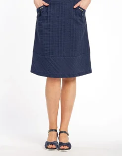 Christine Laure Jupes|Robes & Jupes*Jupe légère bleue marine