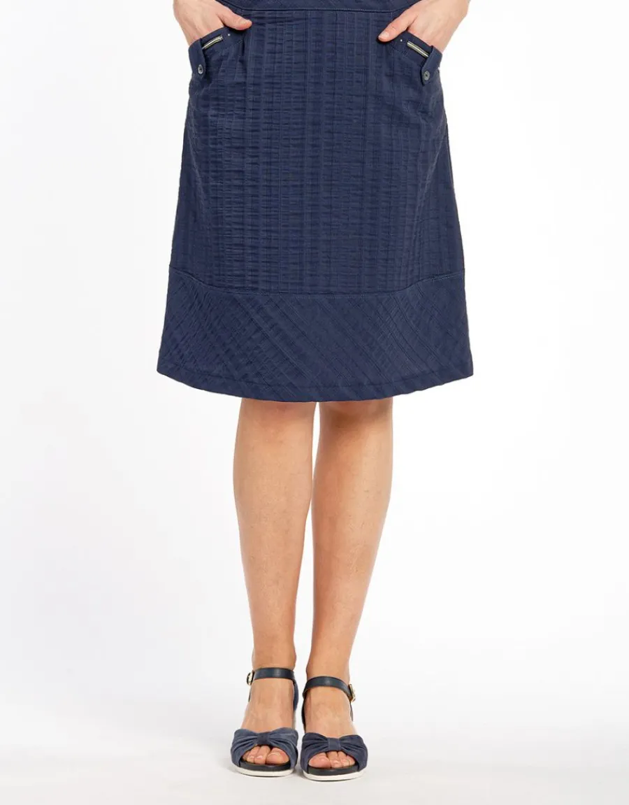 Christine Laure Jupes|Robes & Jupes*Jupe légère bleue marine