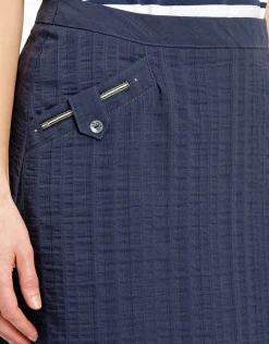 Christine Laure Jupes|Robes & Jupes*Jupe légère bleue marine