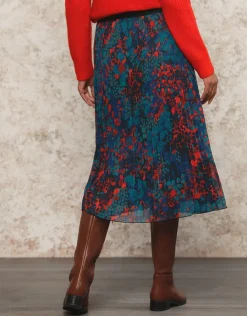 Christine Laure Jupes|Robes & Jupes*Jupe longue plissée motif