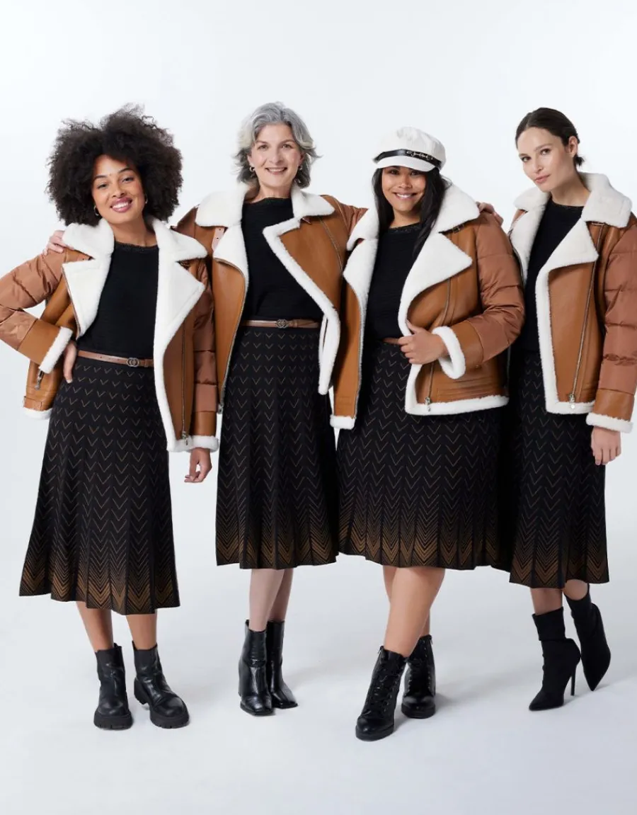 Christine Laure Jupes|Robes & Jupes*Jupe midi maille noire