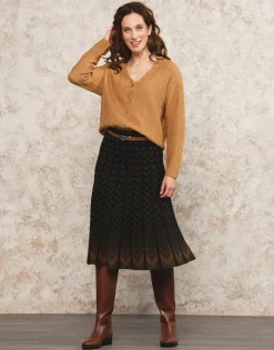 Christine Laure Jupes|Robes & Jupes*Jupe midi maille noire