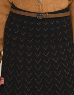 Christine Laure Jupes|Robes & Jupes*Jupe midi maille noire