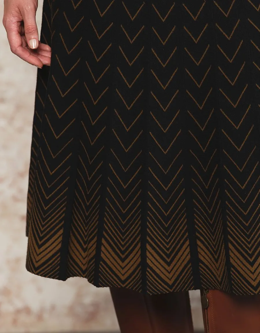 Christine Laure Jupes|Robes & Jupes*Jupe midi maille noire