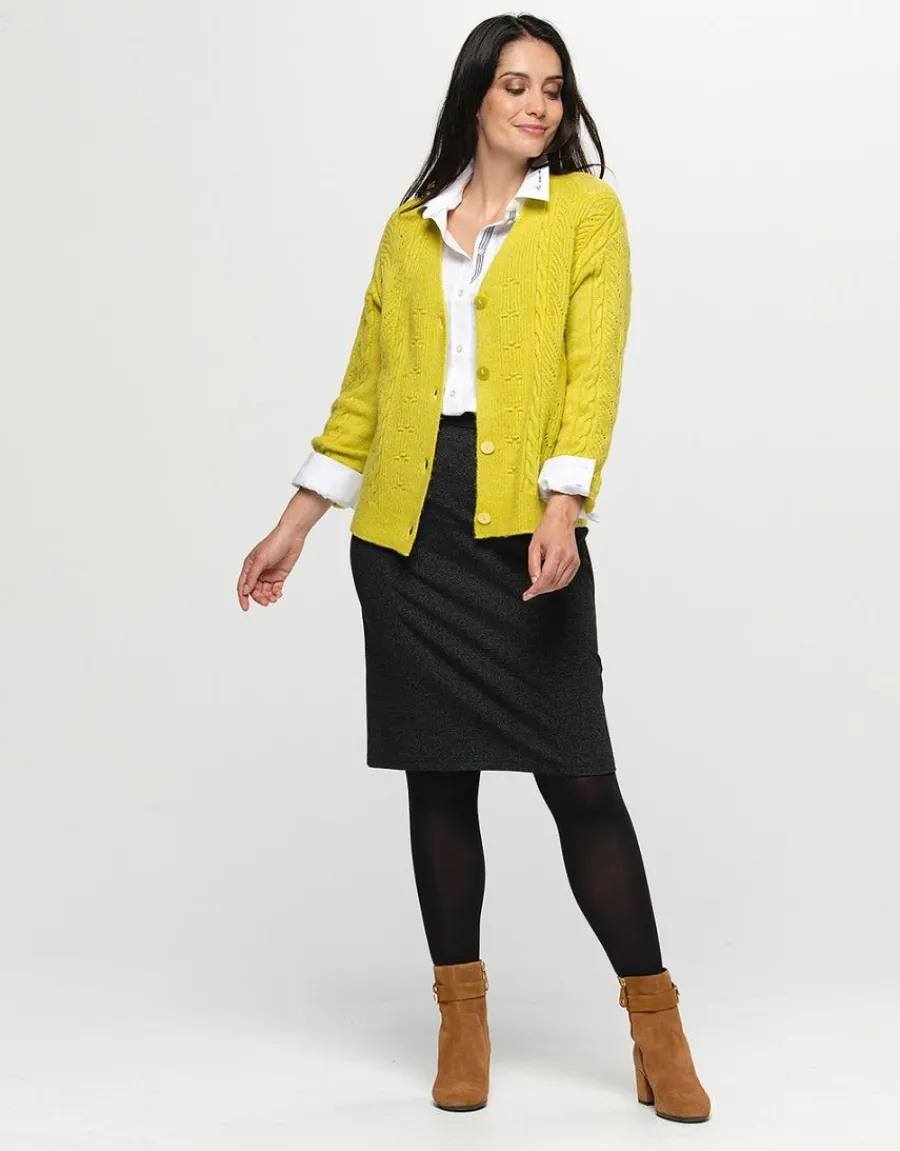 Christine Laure Jupes|Robes & Jupes*Jupe milano noire et gris