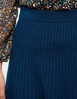 Christine Laure Jupes|Robes & Jupes*Jupe plissée maille bleue