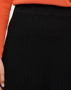 Christine Laure Jupes|Robes & Jupes*Jupe plissée maille noire