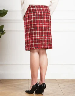 Christine Laure Robes & Jupes|Jupes*Jupe rouge à carreaux