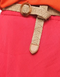 Christine Laure Jupes|Robes & Jupes*Jupe rouge coton