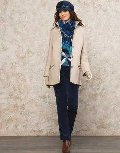Christine Laure Manteaux|Parkas*Manteau chic laine beige