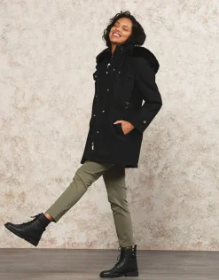 Christine Laure Manteaux|Parkas*Manteau chic noir