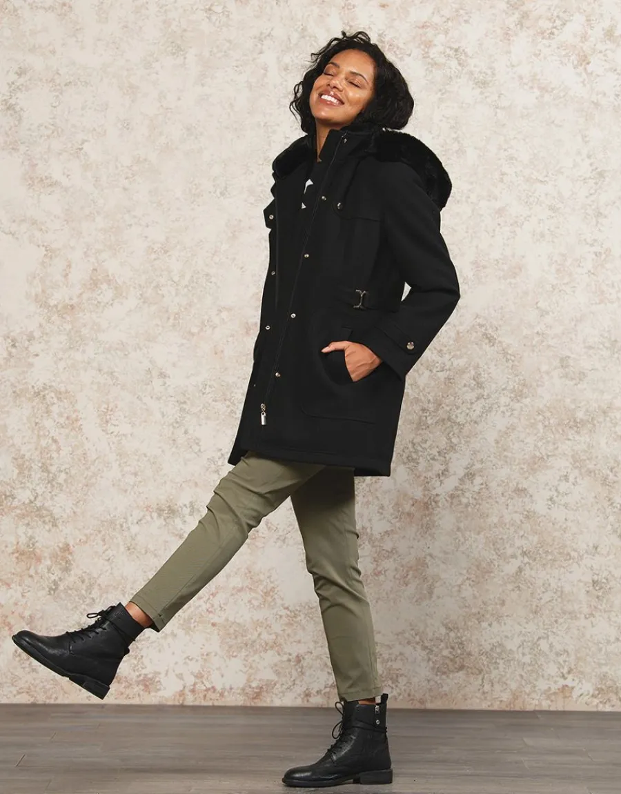 Christine Laure Manteaux|Parkas*Manteau chic noir