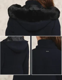 Christine Laure Parkas|Manteaux*Manteau laine marine