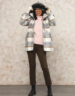 Christine Laure Manteaux|Parkas*Manteau long à carreaux