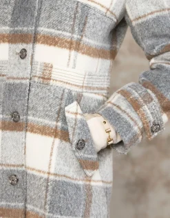 Christine Laure Manteaux|Parkas*Manteau long à carreaux