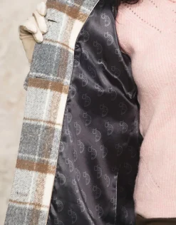 Christine Laure Manteaux|Parkas*Manteau long à carreaux