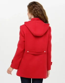 Christine Laure Manteaux|Parkas*Manteau rouge 70% laine