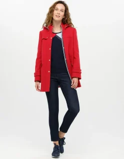 Christine Laure Manteaux|Parkas*Manteau rouge 70% laine