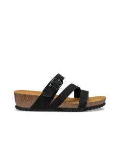 Christine Laure Sandales*Mules hautes cuir noir GEOX