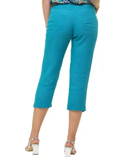 Christine Laure Pantacourts*Pantacourt 100% lin bleu