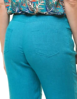 Christine Laure Pantacourts*Pantacourt 100% lin bleu