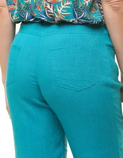 Christine Laure Pantacourts*Pantacourt 100% lin bleu