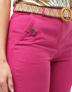 Christine Laure Pantacourts*Pantacourt 100% lin rose