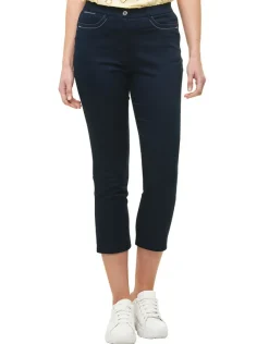 Christine Laure Pantacourts*Pantacourt bleu coton