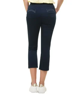 Christine Laure Pantacourts*Pantacourt bleu coton