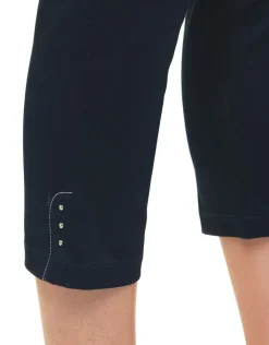 Christine Laure Pantacourts*Pantacourt bleu coton