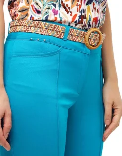 Christine Laure Pantacourts*Pantacourt bleu stretch