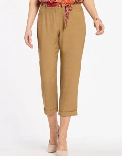 Christine Laure Pantacourts|Pantalons*Pantacourt chic marron