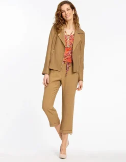 Christine Laure Pantacourts|Pantalons*Pantacourt chic marron