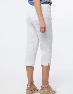 Christine Laure Pantacourts|Pantalons*Pantacourt coton blanc