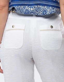 Christine Laure Pantacourts|Pantalons*Pantacourt coton blanc