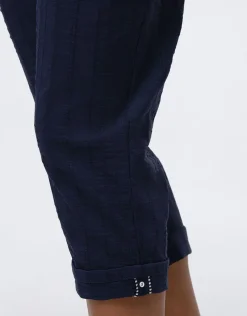 Christine Laure Pantacourts|Pantalons*Pantacourt coton marine