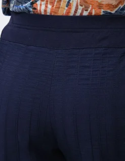 Christine Laure Pantacourts|Pantalons*Pantacourt coton marine