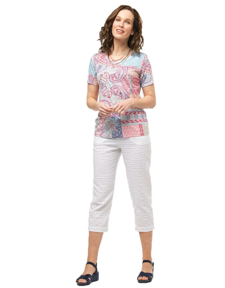 Christine Laure Pantacourts*Pantacourt droit blanc