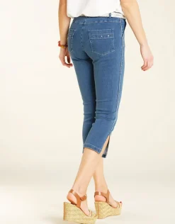 Christine Laure Pantacourts|Jeans*Pantacourt en jean brut