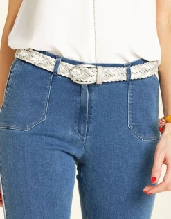 Christine Laure Pantacourts|Jeans*Pantacourt en jean brut