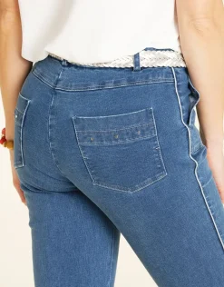 Christine Laure Pantacourts|Jeans*Pantacourt en jean brut