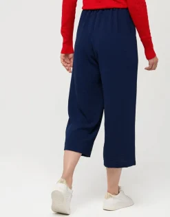 Christine Laure Pantacourts|Pantalons*Pantacourt fluide marine