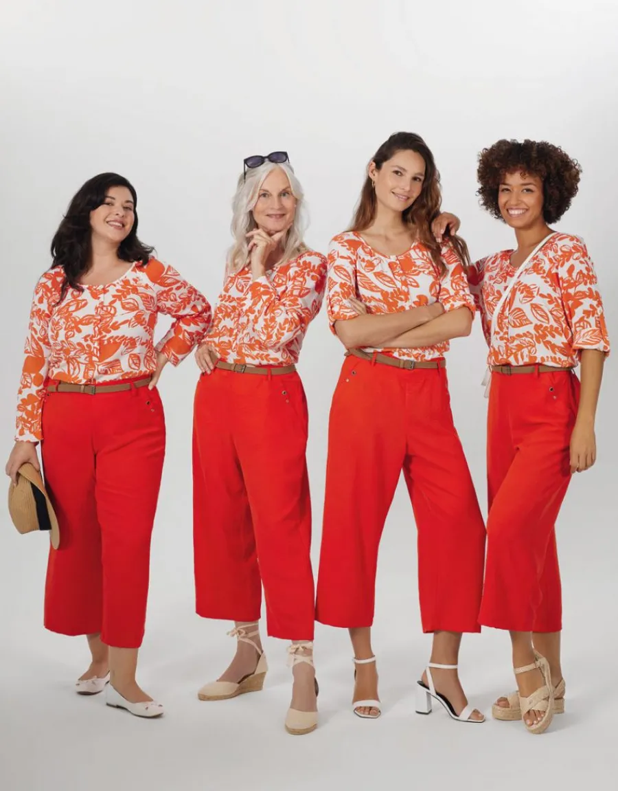 Christine Laure Pantacourts*Pantacourt fluide orange