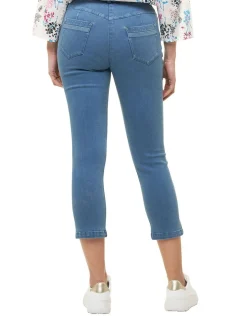 Christine Laure Pantacourts|Jeans*Pantacourt jean stone