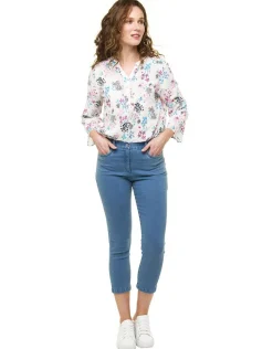 Christine Laure Pantacourts|Jeans*Pantacourt jean stone