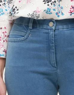 Christine Laure Pantacourts|Jeans*Pantacourt jean stone