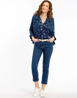 Christine Laure Pantacourts|Jeans*Pantacourt jean stretch