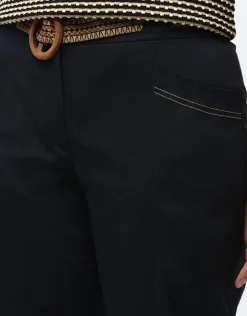 Christine Laure Pantacourts|Pantalons*Pantacourt large noir