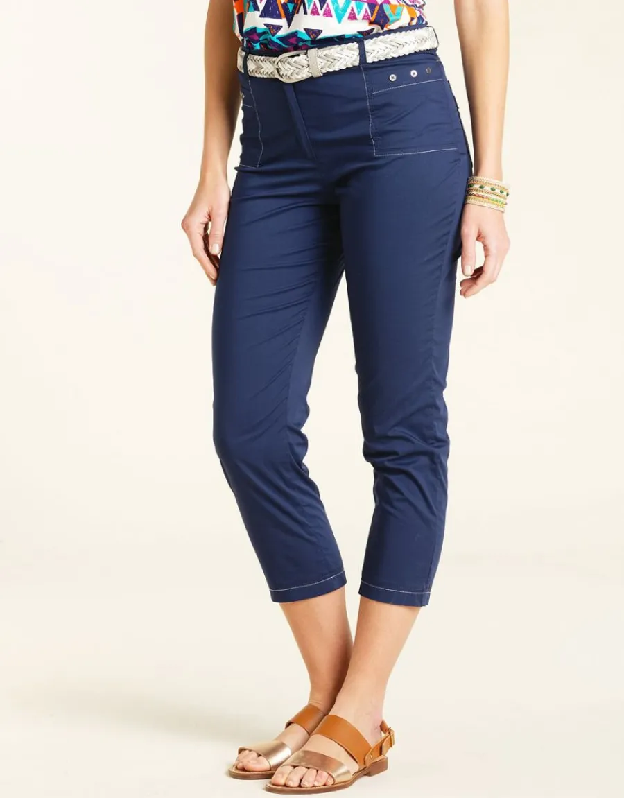 Christine Laure Pantalons|Pantacourts*Pantacourt léger marine