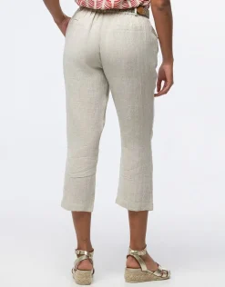 Christine Laure Pantalons|Pantacourts*Pantacourt lin beige